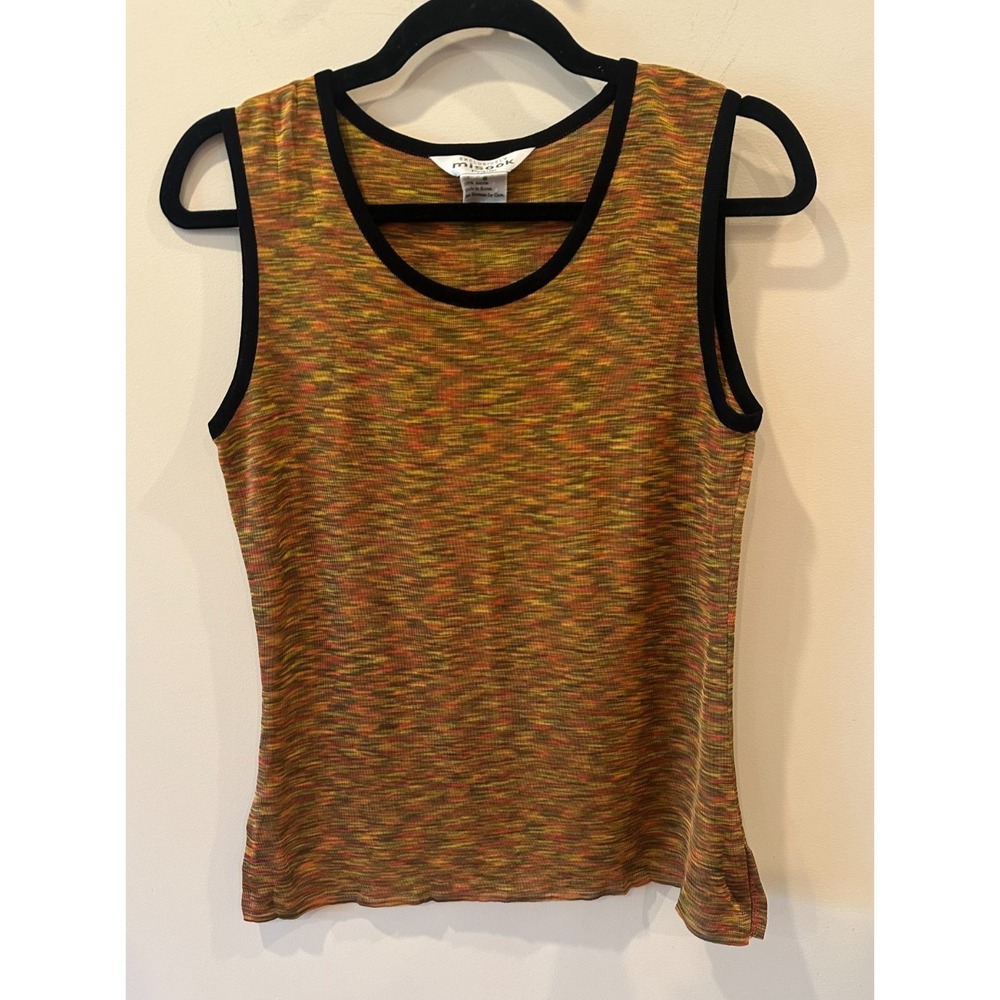 Exclusively Misook Camisole Tank Top Women Sz S Petite Orange Heather Gypsy Core